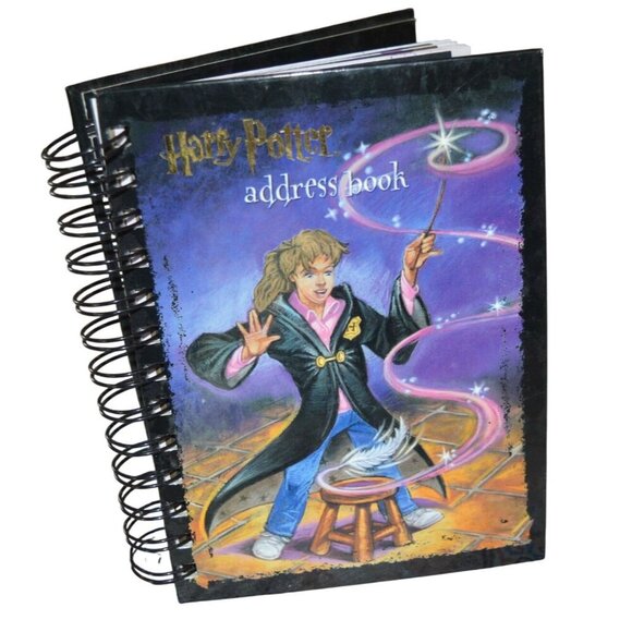 Vintage y2k 2000 Harry Potter Spiral Address Book Preowned Nostalgic Pre Film - Picture 1 of 7